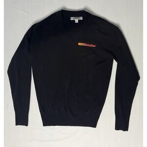 Edwards Autozone Uniform Pullover Sweater Unisex Size XS Black Long Sleeve